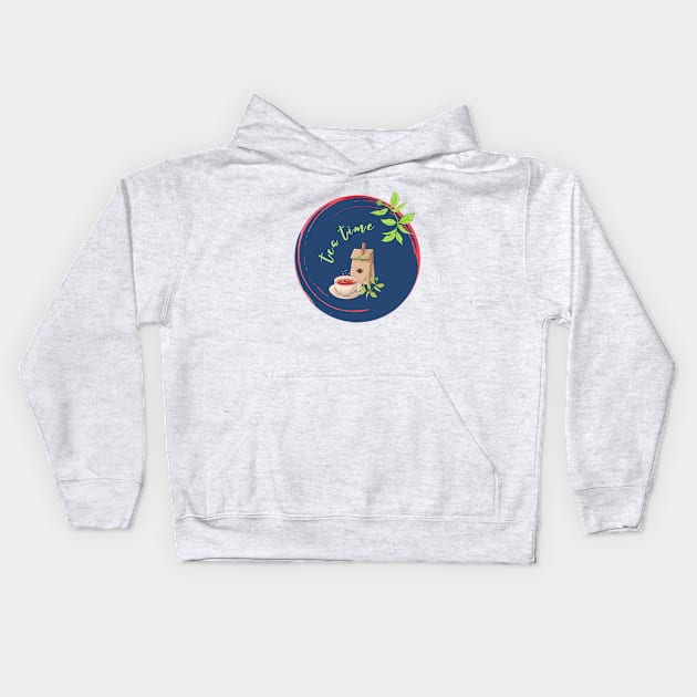 Tea Time Kids Hoodie by Rebecca Abraxas - Brilliant Possibili Tees